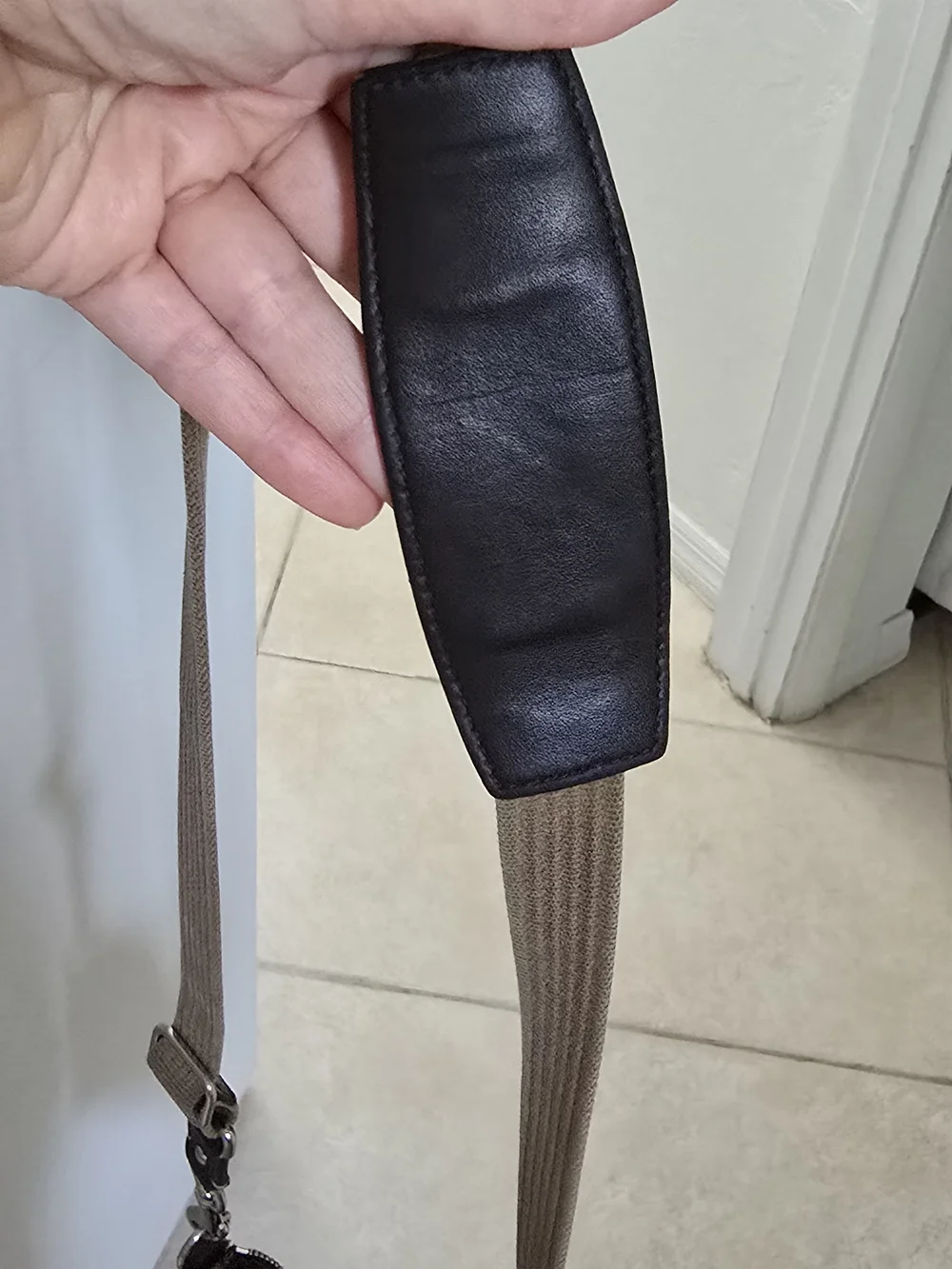 Vintage Coach Brown Signature Canvas Crossbody Bag